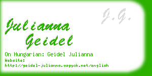 julianna geidel business card